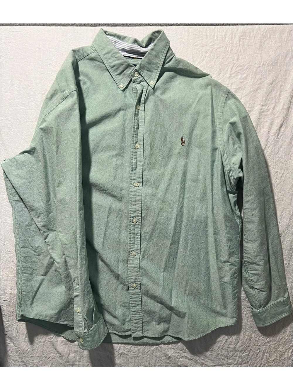 Polo by Ralph Lauren Sage Green Button-Down Oxford Shirt - Picture 2 of 2
